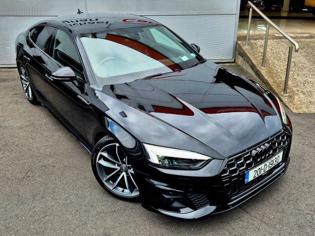 Image for 2020 Audi A5 2.0 Diesel 35 S Line Sportback Automatic, 19" Alloys, Privacy Glass, Dechrome, 1/2 Leather, Heated Seats, CarPlay, Camera, Electric Tailgate