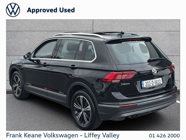 Image for 2020 Volkswagen Tiguan HIGHLINE AUTO 1.5 TSI 150HP DSG *IRISH CAR**DEEP BLACK METALLIC* *SUNROOF* *CARPLAY & ANDROID AUTO* *HEATED SEATS* *DIGITAL DASH* *REAR VIEW CAMERA* *ELECTRIC TAILGATE* *12 MONTHS FRANK KEANE WARRANTY