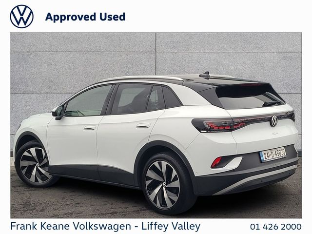 Image for 2024 Volkswagen ID.4 77KWH PRO PLUS 286BHP *PANORAMIC GLASS ROOF* *DRAMMEN ALLOYS* *GLACIER WHITE* *LONGER RANGE* *ELECTRIC TAILGATE* *IQ HEADLIGHTS* *REAR VIEW CAMERA* *PCP AVAILABLE FROM €372PM* *BATTERY CERTIFIED*