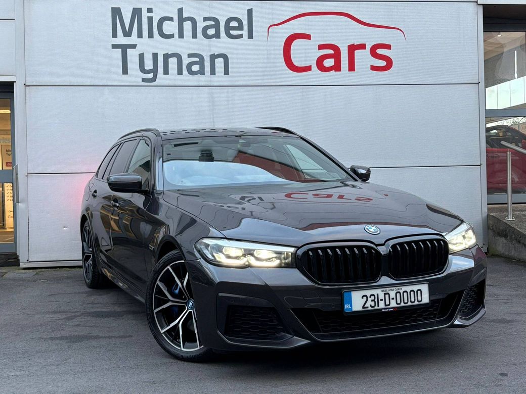 Image for 2023 BMW 5 Series 530e M Sport Pro Plug-In Hybrid Touring, 19” Diamond Cut Alloys, Privacy Glass, Black Leather, Heated Seats, CarPlay, Reverse Camera, Electric Tailgate - Trade in Price €42