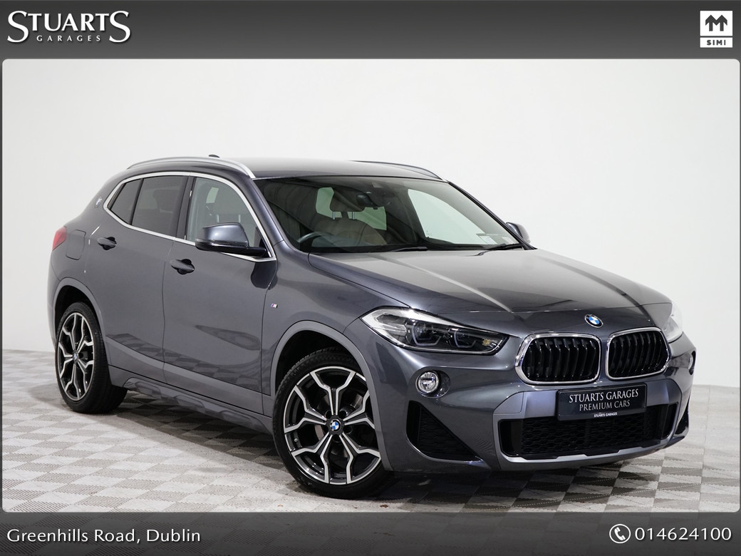 Image for 2021 BMW X2 M-SPORT X: MINERAL GREY METALLIC WITH OYSTER LEATHER. 19” DIAMOND CUT ALLOYS, SPORTS SEATS, HEATED SEATS, BLUETOOTH, DUAL CLIMATE CONTROL