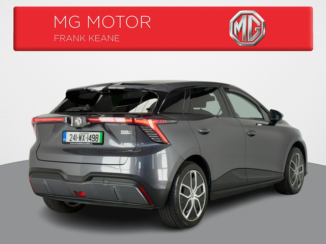 Image for 2024 MG 4 EV LR - EXCLUSIVE- 64KWH **FULL BLACK HALF LEATHER INTERIOR**APPLE CARPLAY**ANDROID AUTO**TOUCHSCREEN INFOTAINMENT SYSTEM**FULL DIGITAL DASH**ELECTRIC HANDBRAKE**BLIND SPOT DETECTION**DRIVE MODES**