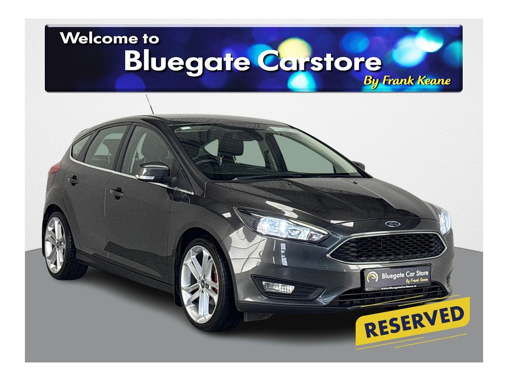Image for 2017 Ford Focus ZETEC 1.0 ECOBOOST 100PS 4DR **18 INCH ALLOY WHEELS**PARKING SENSORS REAR**FULL BLACK CLOTH INTERIOR**USB CHARGING PORT**SMALL INFOTAINMENT SYSTEM**AUTO START/STOP**ISOFIX**SPARE TYRE**