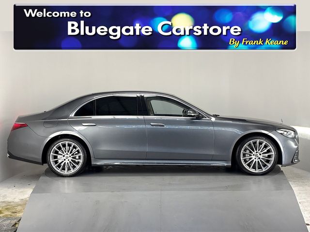 Image for 2022 Mercedes-Benz S Class 580 E LWB AMG LINE**BURMESTER SOUND SYSTEM**FRONT ELECTRIC HEATED SEATS**REAR HEATED SEATS**CREAM LEATHER INTERIOR**AMBIENT LIGHTING**20" ALLOYS**REVERSE CAMERA**ELECTRIC TAILGATE**WIRELESS CHARGING**