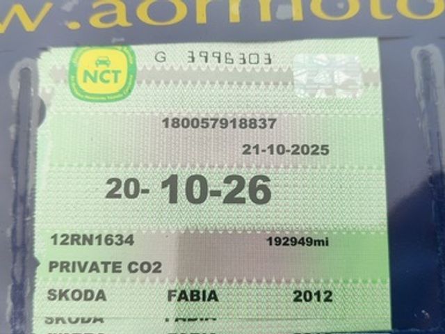 Image for 2012 Skoda Fabia 1.6 TDI CR SE 105BHP 5DR