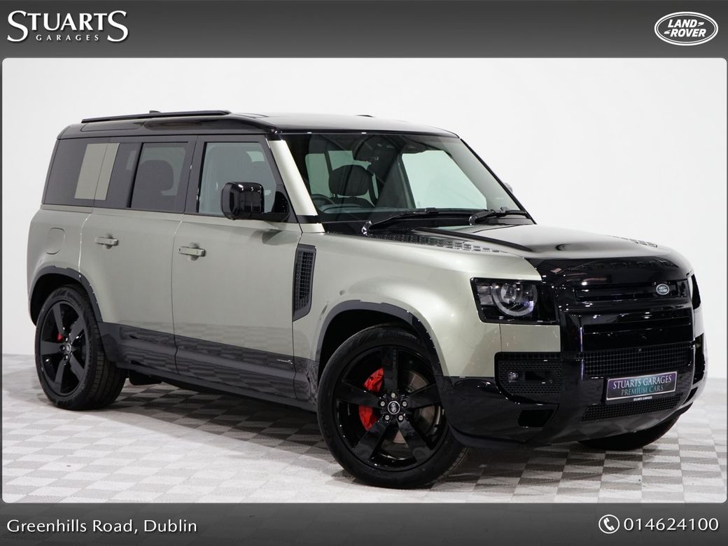 Image for 2025 Land Rover Defender EXTREMELY RARE DEFENDER X: MASSIVE SPEC WITH ONLY 5, 000KM OVER €147K NEW. PANGEA GREEN WITH EBONY LEATHER. BLACK CONTRAST ROOF AND BONNET