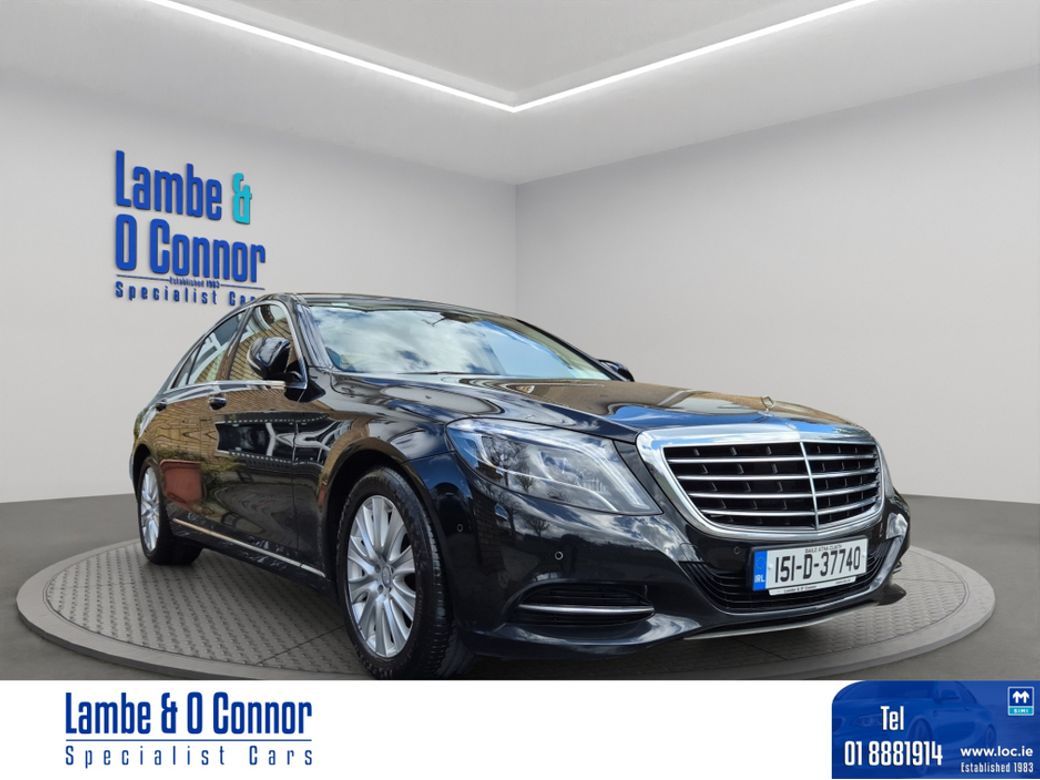 Image for 2015 Mercedes-Benz S Class S 350 * OBSIDIAN BLACK / BEIGE LEATHER*PANORAMIC GLASS SROOF*REAR VIEW CAMERA*SAT NAV*DYNAMIC LED HEADLAMPS*HEATED SEATS *AMBIENCE ILLUMINATION*KEYLESS - GO*