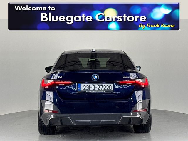 Image for 2023 BMW i4 EDRIVE40 340BHP **Digital Dash**Touchscreen Media**Heads Up Display**Harman/Kardon Sound System**Apple CarPlay**Reverse Camera**Foldable Mirrors**Cream Leather Interior**Heated Seats**Isofix**