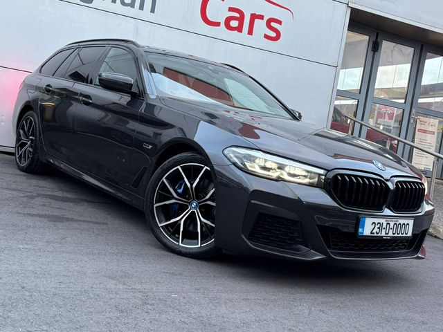 Image for 2023 BMW 5 Series 530e M Sport Pro Plug-In Hybrid Touring, 19” Diamond Cut Alloys, Privacy Glass, Black Leather, Heated Seats, CarPlay, Reverse Camera, Electric Tailgate - Trade in Price €42