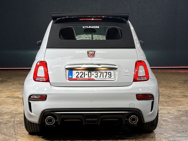Image for 2022 Abarth 595c CABRIOLET "TURISMO" EDITION - PADDLE SHIFT AUTO 1.4L TURBO - ELECTRIC FOLDING SOFT-TOP - BESPOKE BLACK LEATHER UPHOLSTERY - TWO TONE COLOUR SCHEME - 17" ALLOY WHEELS
