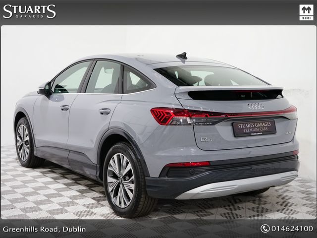 Image for 2023 Audi Q4 e-tron “40 – BIGGER BATTERY* Q4 E-TRON SPORT SPORTBACK COUPE: PEBBLE GREY, HEADS-UP DISPLAY, 19” DIAMOND CUT ALLOYS, ANDROID AUTO, HEATED SEATS