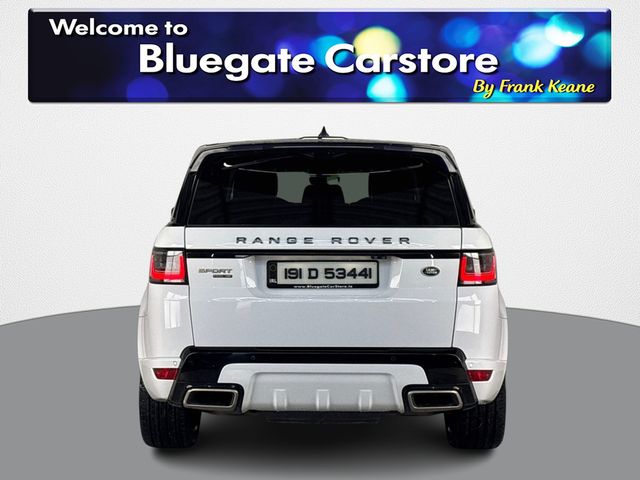 Image for 2019 Land Rover Range Rover Sport 2.0 P400E HSE**NEW NCT**NEW 22" GLOSS BLACK ALLOYS**PANORAMIC ROOF**BLACK LEATHER INTERIOR**FRONT HEATED SEATS**KEYLESS START**APPLE CARPLAY**REVERSE CAMERA**ELECTRIC TAILGATE**FINANCE ARRANGED**