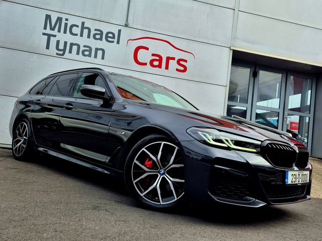 Image for 2023 BMW 5 Series 530e M Sport Pro Plug-In Hybrid Touring, 19” Diamond Cut Alloys, Privacy Glass, Black Leather, Heated Seats, CarPlay, Reverse Camera, Electric Tailgate, Parking Sensors 